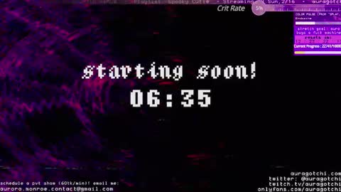 Snapshot of auragotchi chatting on 02-16-25, 05:37 Aurora  Aura online show from 02-16-25, 05:37