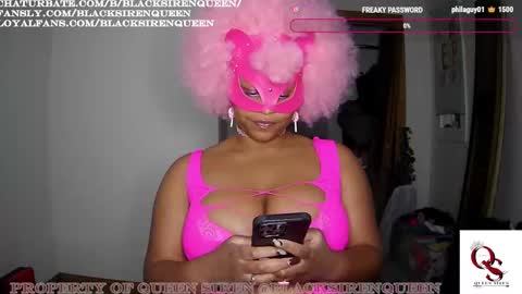 Snapshot of blacksirenqueen chatting on 09-23-25, 07:11 Queen Siren online show from 09-23-25, 07:11
