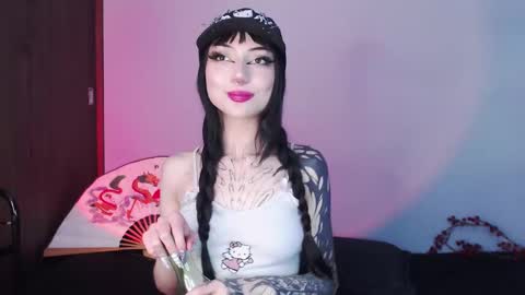 Snapshot of cati_petite chatting on 01-23-25, 05:02 Cati help me reach my goal of 100 thumbs up again 3 online show from 01-23-25, 05:02
