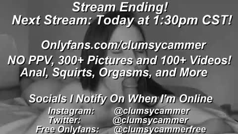 B Bri ClumsySCHEDULE online show from 02-03-25, 04:41