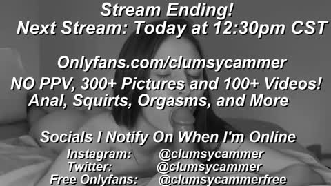 B Bri ClumsySCHEDULE online show from 02-05-25, 02:48