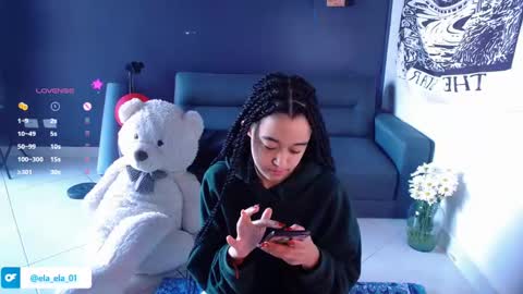 Snapshot of ela_0 chatting on 01-10-25, 08:15 Ela  Help me reach 100 thumbs up online show from 01-10-25, 08:15