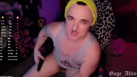 Gage Allin AKA Alpha Pussy online show from 10-24-25, 09:44