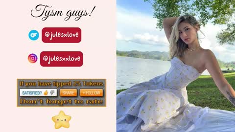 Snapshot of julesxdann chatting on 10-02-25, 03:24 Jules and Dann  Dont forget to give us thumps up online show from 10-02-25, 03:24