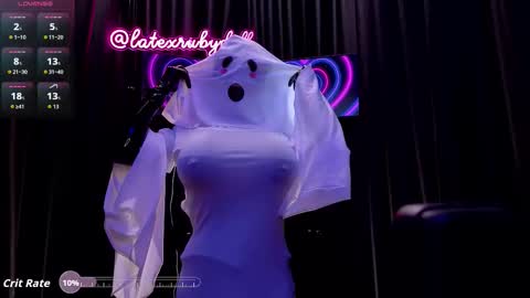 Latex Ruby online show from 10-31-25, 09:10