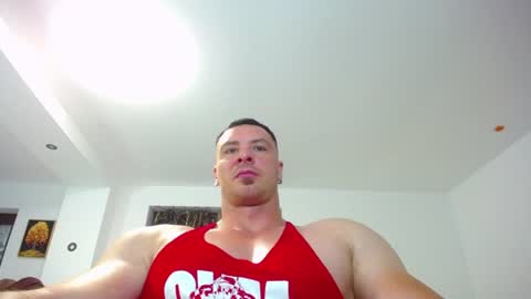 Snapshot of muscleaj69 chatting on 07-22-26, 05:54 AJ online show from 07-22-26, 05:54