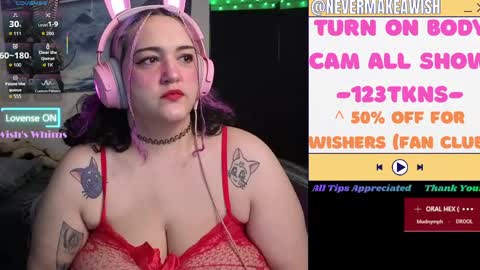 Snapshot of nevermakeawish chatting on 05-23-26, 10:30 Wishs Playground online show from 05-23-26, 10:30