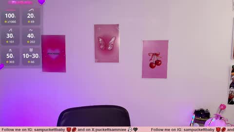 Snapshot of sampuckettbaby chatting on 05-27-26, 03:20 sampuckettbaby online show from 05-27-26, 03:20