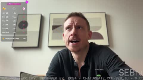 Snapshot of seb_tv chatting on 12-27-24, 07:35 Sebastian online show from 12-27-24, 07:35