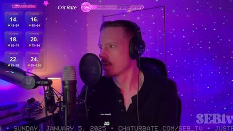 Snapshot of seb_tv chatting on 01-06-25, 01:42 Sebastian online show from 01-06-25, 01:42