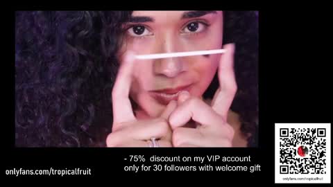 Snapshot of soytropicalfruit chatting on 03-01-25, 12:39 You want to talk to me more personal follow me in My Channel VIP 50 the discount online show from 03-01-25, 12:39