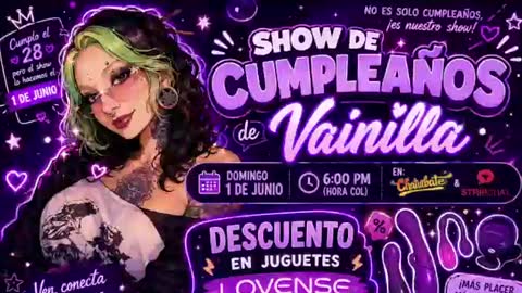 Vainilla Independent model online show from 06-17-26, 01:30