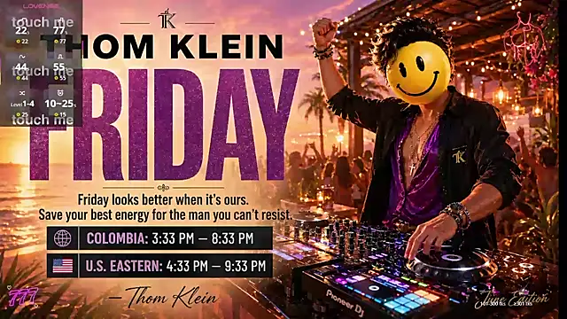 Snapshot of thomklein chatting on 07-17-26, 08:03 thomklein online show from 07-17-26, 08:03