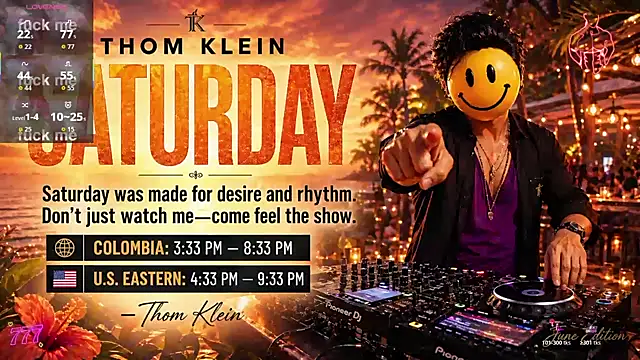 Snapshot of thomklein chatting on 07-25-26, 05:43 thomklein online show from 07-25-26, 05:43