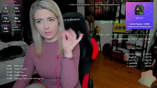 Lisaonthemoon online show from 03-07-26, 07:33