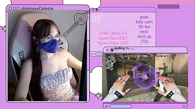 Snapshot of HoneyyCeleste chatting on 07-28-26, 07:04 HoneyyCeleste online show from 07-28-26, 07:04