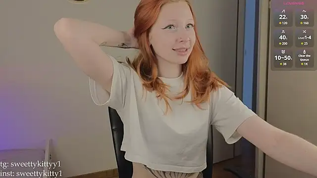 Snapshot of sweettykitty chatting on 07-10-26, 01:14 sweettykitty online show from 07-10-26, 01:14