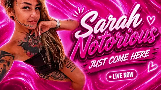 Snapshot of SarahNotorious chatting on 07-29-26, 10:08 SarahNotorious online show from 07-29-26, 10:08